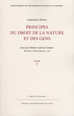 Principes du droit de la nature et des gens, Tome 2 (Nouvelle édition)