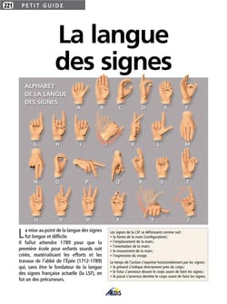 La langue des signes