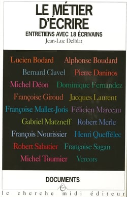 Le métier d'écrire