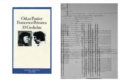Oskar pastior, "le projet pétrarque"