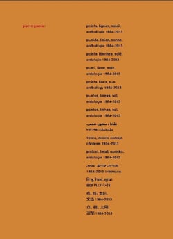 Points, lignes, soleil, anthologie 1984-2013