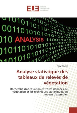 Analyse statistique des tableaux de releves de vegetation