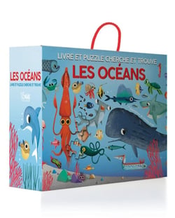 Livre et puzzle cherche et trouve : les océans