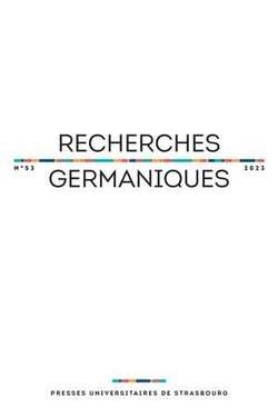 Recherches germaniques n.53 : Varia (édition 2023)