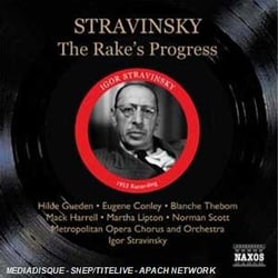 The Rake's Progress ( Le Libertin) - CD