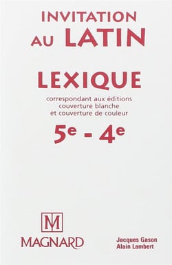 Invitation au latin - 5e, 4e - lexique