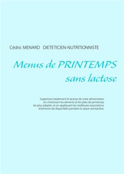 Menus de printemps sans lactose