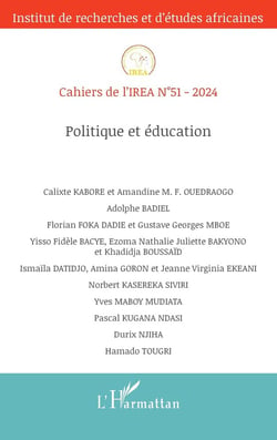 Cahiers de l'IREA Tome 51 : Politique et éducation (édition 2024)