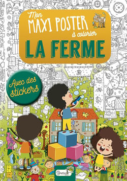 Mon maxi poster à colorier - la ferme