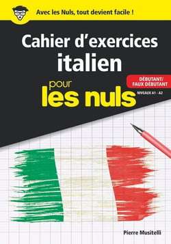Cahier d'exercices italien débutant pour les nuls