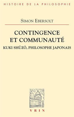 Contingence et communauté - Kuki Shûzô, philosophe japonais