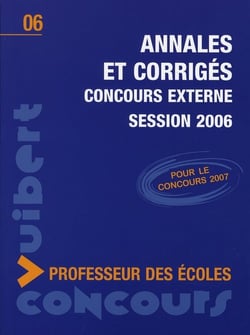 Annales et corrigés - concours externe - session 2006