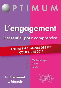 L'engagement - concours d'entrée en 2e année des IEP 2014
