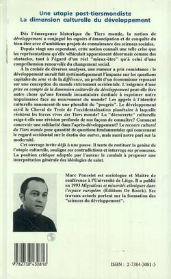 Une utopie post-tiersmondiste - la dimension culturelle du développement
