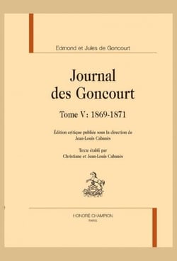 Journal des Goncourt t.5 : 1869-1871