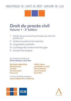 Droit du procès civil - Vol I (2e édition)