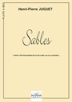 Sables pour 3 flûtes à  bec basses en Fa et guitare