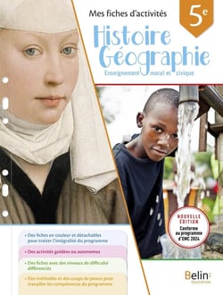 Mes fiches d'activités histoire : géographie EMC 5e (édition 2024)