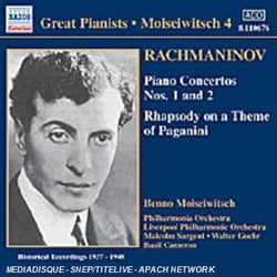 Concertos Pour Piano N 1 & 2 - Rhapsody Sur Un Thème De Paganini