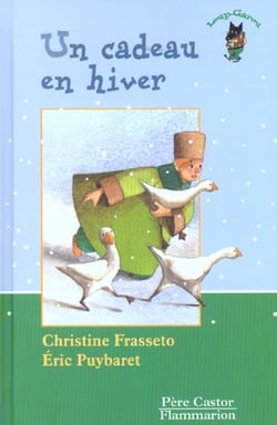 Un cadeau en hiver - illustrations, couleur