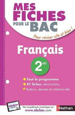 Mes Fiches Abc Du Bac Tome 28 : Français - 2De (Édition 2017)