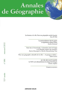 Annales de Géographie n° 684 (2/2012)
