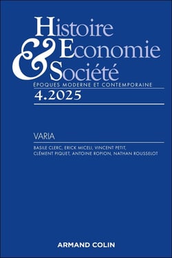 Histoire, économie & société n.2025/4 : Varia