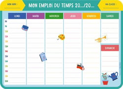 Mes ardoises emploi du temps