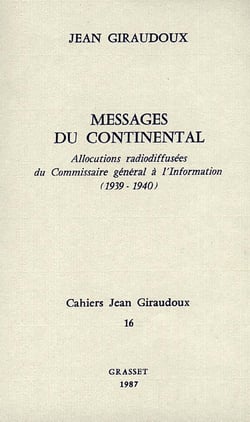 CAHIERS JEAN GIRAUDOUX Tome 16
