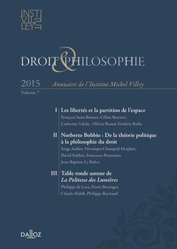 DROIT PHILOSOPHIE ANNUAIRE DE L'INSTITUT MICHEL VILLEY