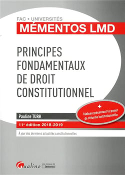 Principes fondamentaux de droit constitutionnel (édition 2018/2019)