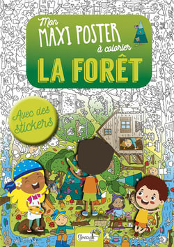 Mon maxi poster à colorier - la forêt