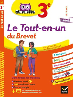 Chouette entraînement : le tout-en-un du brevet - 3e