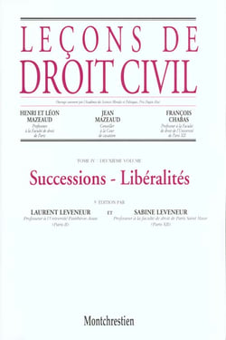 Successions - liberalites - 5eme edition - vol04