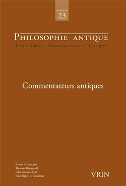 Philosophie antique n.23 : Commentateurs antiques