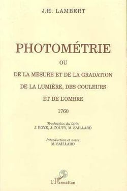 Photométrie ou de la mesure et de la gradation de la lumière, des couleurs et de l'ombre