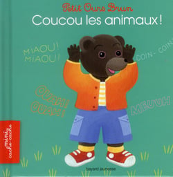 Mini cache-cache petit ours brun - coucou les animaux !