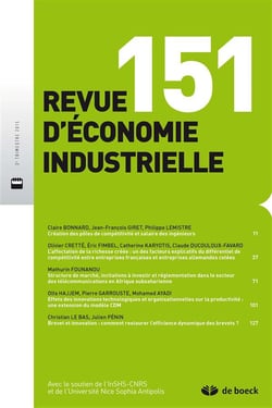 Revue d'économie industrielle n.151