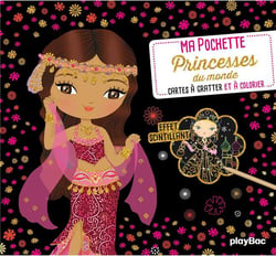 Ma pochette princesses du monde - cartes à gratter et à colorier (édition 2019)