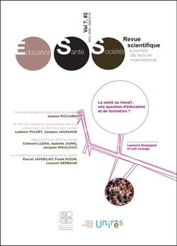 Revue education, sante, societes, vol. 7, no.2 - la sante au travail : une question d education et d