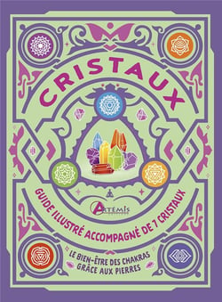 Cristaux : Guide illustré accompagné de 7 cristaux - Le bien-être des chakras grâce aux pierres