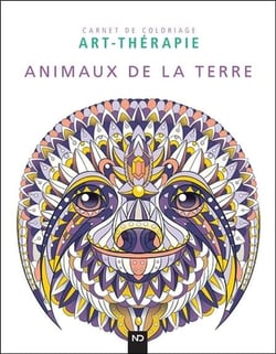 Animaux de la terre - carnet de coloriage art-thérapie