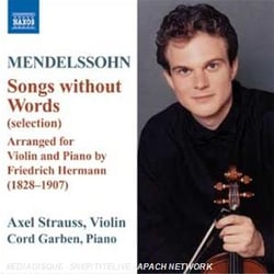 Lieder ohne worte (songs without words) (arr. F. Hermann for violin and piano)