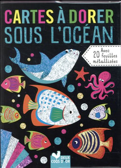 Mes cartes à dorer : océan