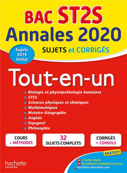 Annales 2020 - bac st2s - tout-en-un