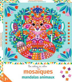 Mosaïques mandalas animaux - boîte avec accessoires