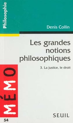 Les grandes notions philosophiques 3. la justice, le droit