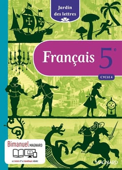 Jardin des lettres : français - cycle 4 - 5ème - bimanuel