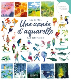 Une année d'aquarelle par bleu tango