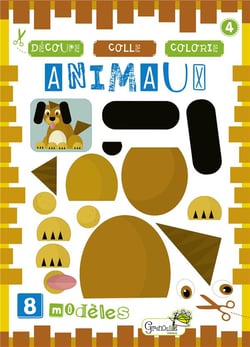 Découpe, colle, colorie - animaux